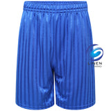 Unisex PE Shadow Stripe School Shorts Girls Boys Adults Gym Football Sports Short