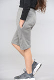 Girls Kids Plain Fleece Shorts PE School Jogging Sports Casual Wear