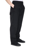 Strudy Trousers Boys Kids Zip & Clip with Half Elastic Waist School Uniform Pant