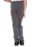 Girls School Uniform Grey Half Elastic Waist Smart Fit Comfortable Trousers Formal Pant