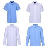 Girls Children Kids School Uniform Blouse Shirt Short & Long Sleeve 2 Colors
