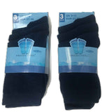 Unisex 6 Pairs Kids Children Girls Boys Socks Cotton Rich Casual School Wear -Navy Blue