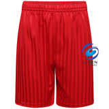 Unisex PE Shadow Stripe School Shorts Girls Boys Adults Gym Football Sports Short