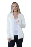 Ladies Plus Size Zip Cardigan Women Zipped Cable Knit Long Sleeve Pocket Jumper