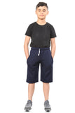 Boys Kids Plain Fleece Shorts PE Sports Jogging Casual Wear