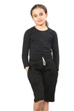 Girls Kids Plain Fleece Shorts PE School Jogging Sports Casual Wear