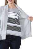 Ladies Twin Set Stripped Sweater Women's Knit Stripe Tank Top Cardigan Jumper