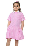 Summer School Uniform Dress Gingham Check Pleated & Matching Hair Band 7 Colors