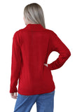 Ladies Plus Size Zip Cardigan Women Zipped Cable Knit Long Sleeve Pocket Jumper