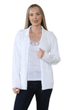 Ladies Plus Size Zip Cardigan Women Zipped Cable Knit Long Sleeve Pocket Jumper