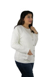 Womens Full Cable Knit Cardigan Button Long Sleeve Jumper Sweater