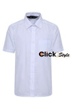 Girls Children Kids School Uniform Blouse Shirt Short Sleeve White