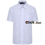 Boys Children Kids School Uniform Shirt Short Sleeve White Colour