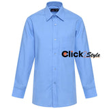 Boys Children Kids School Uniform Shirt Long Sleeve Blue Colour