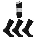 Unisex Girls Boys Kids School Uniform Ankle Socks 6 Pairs Plain Black