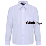 Boys Children Kids School Uniform Shirt Long Sleeve White Colour