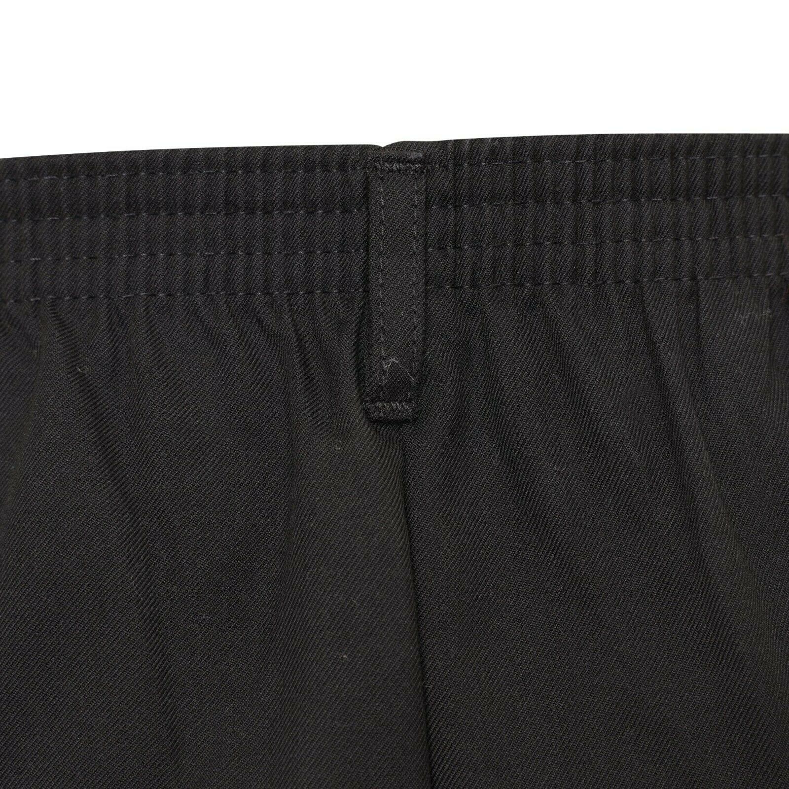 Boys Kids Black Half Elastic Waist Trousers School Uniform Trouser Pan –  linengalaxy