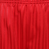 Unisex PE School Shadow Stripe Shorts Boys Girls Adult Football Gym Sports Short -Red