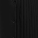 Kids Girls School Uniform Bib Pinny Pinafore Dress Pleated Sides -Black