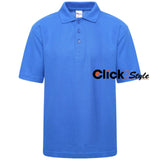 School Uniform Royal Blue Polo T Shirts Kids T Shirt Boys Girls Tee Top Sports