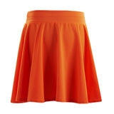 Girls Kids Skirts Skater Skirt School Party Age 7 8 9 10 11 12 13 -Neon Orange
