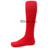 School Uniform Football Socks 1 & 2 Pairs Unisex Youth Size 4-6 Soccer Hockey Rugby KneeHigh -Red