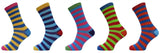 6 Pairs Boys Stripe Multicolor Novelty Design Ankle Socks School Party Sports